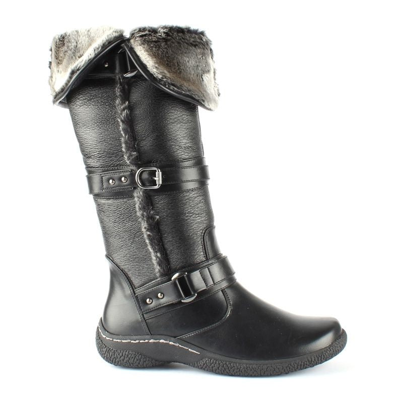 Wide calf fur lined boots on sale