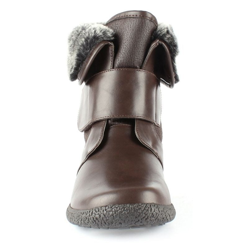 Womens velcro shop snow boots